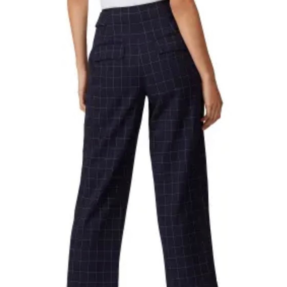 CLUB MONACO  BRAND  SIZE 00 DARK NAVY COLOR/WHITE GRID - Picture 11 of 13